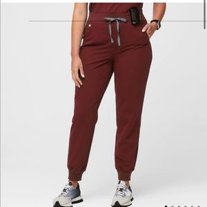 FIGS burgundy scrub pants